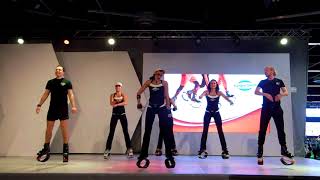 Kangoo Jumps FIBO Cologne2016 Oxana MoshescuKangooKickampPunch [upl. by Mara]