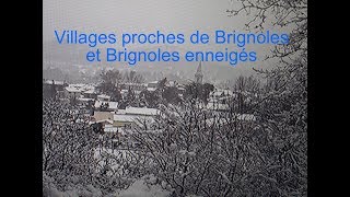 Neige sur Brignoles et sur des villages environnants villages enneigés  LC VIDEO [upl. by Nnaitsirk]