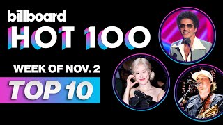 Billboard Hot 100 Top 10 Countdown For November 2 2024  Billboard News [upl. by Fulcher]