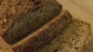 Easy small loaf of banana bread recipe using one banana bake with me [upl. by Jacobsohn937]