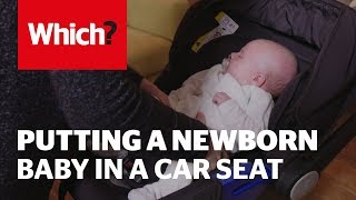 How to put a newborn baby in a car seat [upl. by Eintihw]