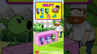 Plants vs Zombies play the guessing correct Inside Out 2 character position game 2 insideout2 [upl. by Loring]