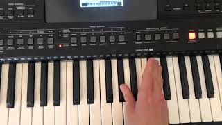 How to play Stereotypical Asian Jingle Oriental Riff on KeyboardPiano Easy V3 [upl. by Jenny]