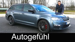 2016 Skoda Octavia vRS Combi Estate FULL REVIEW test driven DSG amp TDI 184 hp [upl. by Teodoor]