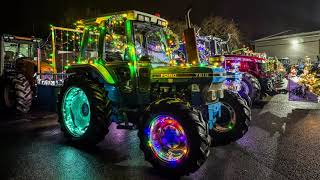 Saltash Christmas Tractor Run for Mission Christmas Drone shots CASH for KIDS [upl. by Morrell66]