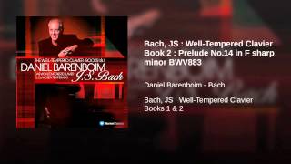 The WellTempered Clavier Book II Prelude and Fugue No 14 in FSharp Minor BWV 883 Prelude [upl. by Enuahs]