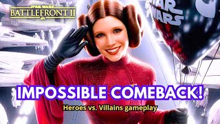 Impossible comeback  Star Wars Battlefront 2  HvV gameplay [upl. by Imotih]