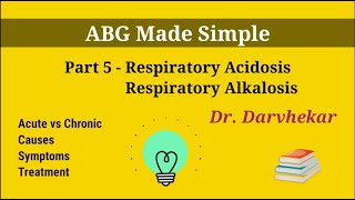 ABG Made Simple part 5 Respiratory Acidosis Respiratory Alkalosis in hindi [upl. by Aliuqa61]