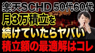 楽天SCHDの積立額で大きな違いとは？元金が同じ金額までいくとリターンが変わらないのかシミュレーションで紹介します！ [upl. by Yaeger]