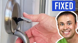 Try First Easy FIX for Stuck Front Door Handle [upl. by Dorine494]