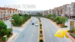 Bahria Town Islamabad Drone  4K Ultra HD  Karachi Street View [upl. by Swithin]