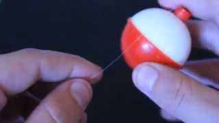 How to SetupRigTie a Fishing Bobber or Float Quick And Easy [upl. by Randolf]