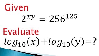 How to evaluate a Logarithmic Expression using given Exponential relation [upl. by Naenaj]