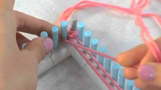 How to Warp a Loom with the Martha Stewart Crafts Loom  AC Moore [upl. by Dadivitan]