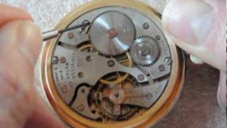 How to unwind a pocket watch mainspring [upl. by Skricki]