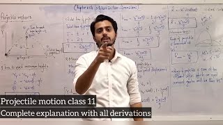 Projectile motion  complete explanation  class 11  Physics [upl. by Livesay]