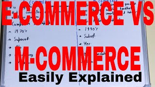 E Commerce vs M CommerceDifference between ecommerce and mcommerceMcommerece Ecommerece [upl. by Stephan]