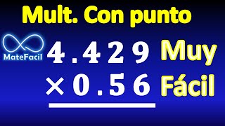 10 Cómo multiplicar números CON PUNTO DECIMAL paso a paso EJERCICIO RESUELTO [upl. by Tullus]