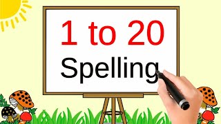 1 to 20 spelling  Numbers Names 1 to 20 with spelling  one to twenty spelling in english [upl. by Cousin]