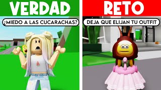 JUGAMOS VERDAD O RETO CON RoxiCakeGamer EN BROOKHAVEN ROBLOX [upl. by Canty]