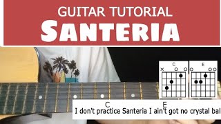 Sublime  Santeria Guitar tutorial EASY CHORDS [upl. by Alyahsal]