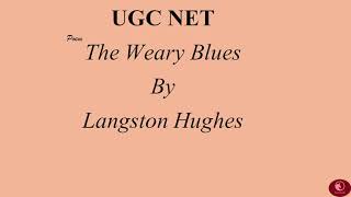 The Weary Blues by Langston HughesPoem in TamilUGC NET [upl. by Somisareg]