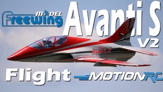 New and Improved Freewing Avanti S V2 Flight  Motion RC [upl. by Janeen814]