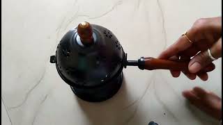 Metal Incense Burner Loban Dani Dhoop Dani Aarti Burner for Home Office Temple Puja Round [upl. by Dahaf]