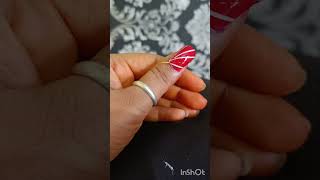 Striping tape nail part05artdesign simplenailartdesignsathome nailart treading video 💅 [upl. by Crandall]