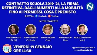 Contratto scuola 201921 la firma definitiva Dagli aumenti alla mobilità Cosa è previsto [upl. by Coh]