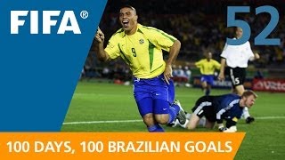 100 Great Brazilian Goals 52 Ronaldo KoreaJapan 2002 [upl. by Orpah]