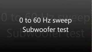 060Hz bass sweep subwoofer test see description [upl. by Llehcam]