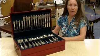 Wallace Grande Baroque Sterling Silver Flatware Set [upl. by Nnayar]