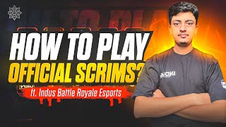 How to Play Scrims in Indus Battle Royale indusbattleroyale [upl. by Yelsehc]