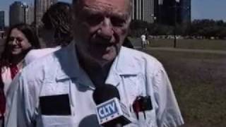 David Dellinger Interview Grant Park 1996 [upl. by Mungovan500]