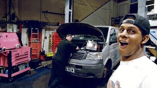 VW T5 Transporter quotengine change she runs againquot  PART 2 RACEVAN  CONVERSION [upl. by Aniroc]