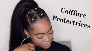 TUTO COIFFURE PROTECTRICE facile à faire sur cheveux crépus  Shelby Bj [upl. by Briano]