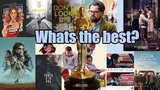 2022 Best Picture Oscar Nominees Top Ten Ranked [upl. by Annodam966]