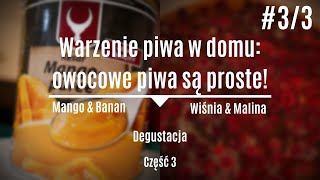 Warzenie piwa w domu owocowe piwa są proste  Degustacja Cz3 [upl. by Valsimot]