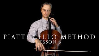 APiatti Cello Method Lesson 6 Exercises Half Position  Cello Tutor for Beginners [upl. by Esinaj]