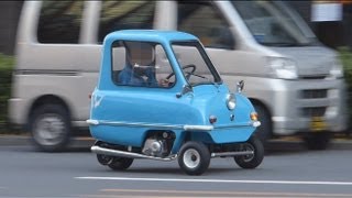 驚き世界最小の自動車。Surprising worlds smallest car PEEL P50 [upl. by Yrrab]