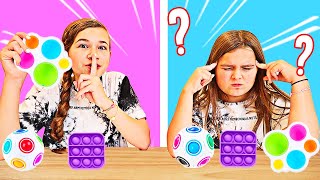 FIDGET TOYS TWIN TELEPATHY CHALLENGE  JKREW [upl. by Gustafson]