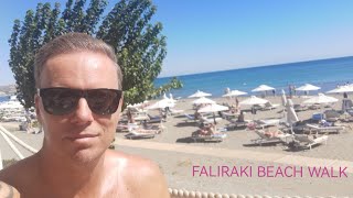 Faliraki Beach walk [upl. by Paugh]