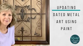 Paint metal wall art to update [upl. by Devaj]