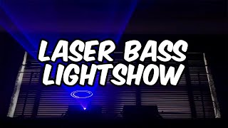 Laser Bass Light Show 🔵 🔴 🟢 [upl. by Ardnassak]