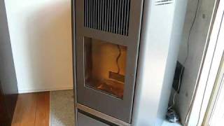 ペレットストーブ着火から消火まで PelletStove Calimax ignition [upl. by Iand229]