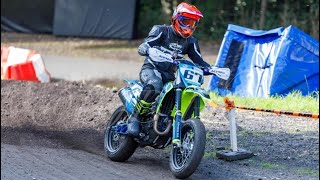 OLIVERS MOUNT SUPERMOTO  NORASPORT  FEW LAPS OF RACE 2 SATURDAY [upl. by Wilhelmina699]