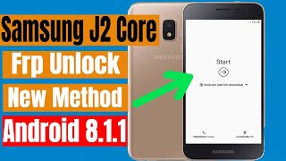 Samsung J2 Core 2018 Frp UnlockBypass Google Protection Lock Android 811 [upl. by Eudora]