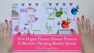 New Happy Planner Disney Princess Collection  Princess Plan With Me  Sleeping Beauty Weekly Spread [upl. by Rialcnis]