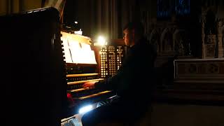 Bach  In Dulci Jubilo BWV 729 in the darkness of Downside Abbey [upl. by Guthry]